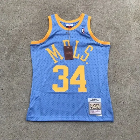 MEDIUM-MITCHELL NESS NBA SWINGMAN JERSEY LA LAKERS 2001 SHAQUILLE O'NEAL
